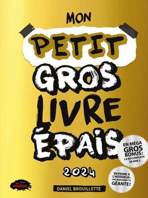 cover image of Mon gros livre épais 2024